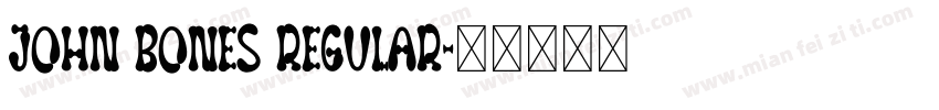John Bones Regular字体转换